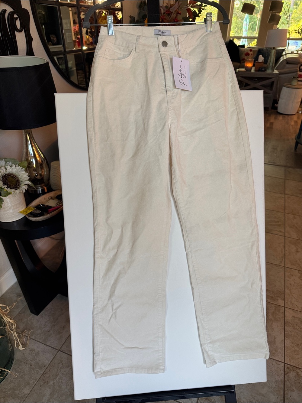 Polagram Cream Straight-Leg Men’s Chinos